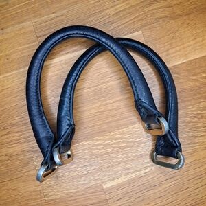 Botkier Black Lambskin Leather Bag Handles For Replacement/Repairs